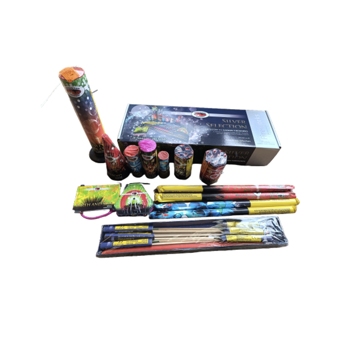 Silver Selection Box by Kimbolton Fireworks